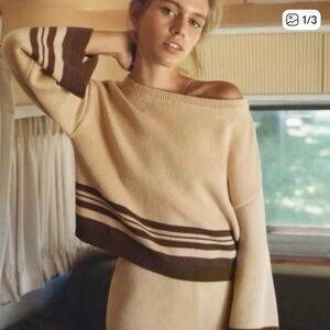 Saturday Sunday Anthropologie Knit Neutral Pullover